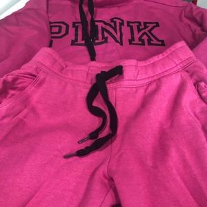 Pink jogger set